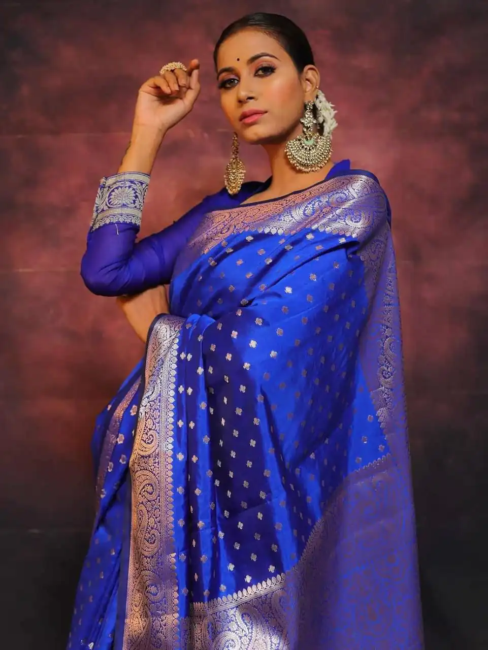 KPR 218 Royal Blue in Soft Lichi Silk Lace Border & Lace Work Saree . Exclusive Offer ₹1349. Delivery 4-6 Working Days. Shop now. | Designer Sarees, Sarees, Bollywood Sarees, Creative Sarees, Embroidered Sarees, Ethnic Saree, Modern Digital sarees, Party Wear Sarees