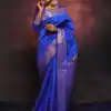 KPR 218 Royal Blue in Soft Lichi Silk Lace Border & Lace Work Saree . Exclusive Offer ₹1349. Delivery 4-6 Working Days. Shop now. | Designer Sarees, Sarees, Bollywood Sarees, Creative Sarees, Embroidered Sarees, Ethnic Saree, Modern Digital sarees, Party Wear Sarees