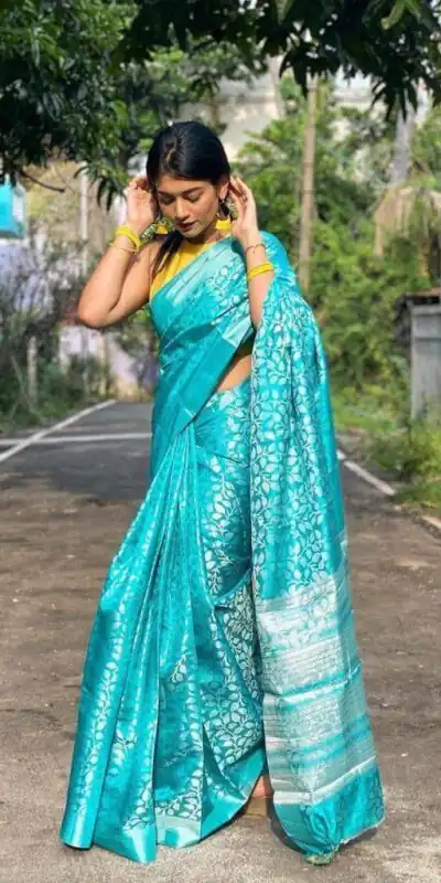 KP 4011 Sky Blue in Soft Lichi Silk Lace Work & Lace Border Saree . Special Price ₹1349. Delivery 4-6 Working Days. Shop now. | Designer Sarees, Sarees, Bollywood Sarees, Creative Sarees, Embroidered Sarees, Ethnic Saree, Modern Digital sarees, Party Wear Sarees