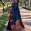 KPR 221 Teal Soft Lichi Silk Saree Perfect for Wedding, Party, Raksha Bandhan, Sangeet, Eid – . Get it for ₹1449. Delivery 4-6 Working Days. | Designer Sarees, Sarees, Bollywood Sarees, Creative Sarees, Embroidered Sarees, Ethnic Saree, Modern Digital sarees, Party Wear Sarees