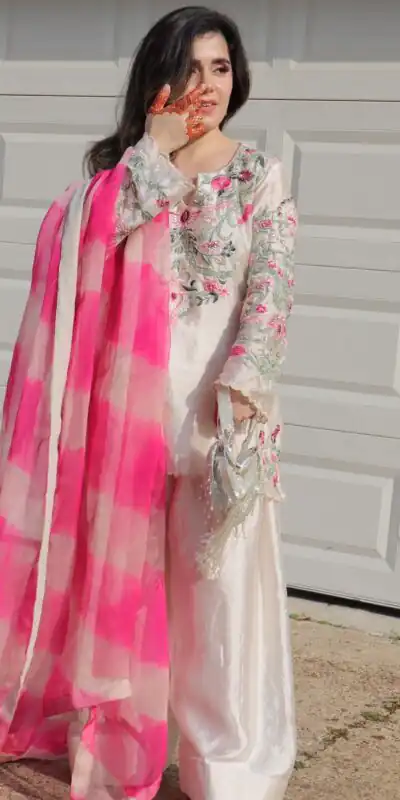 NSR 858 White Crap Silk Salwar Suit with Lace Work & Digital Print. Now at just ₹1899. Delivery 4-6 Working Days. Shop now. | Jump Suits, Salwar suit, Casual Suits, Creative suits, Designer Suits, Palazzo Suits, Party Wear Suits, Patiala Suits, Straight Suits