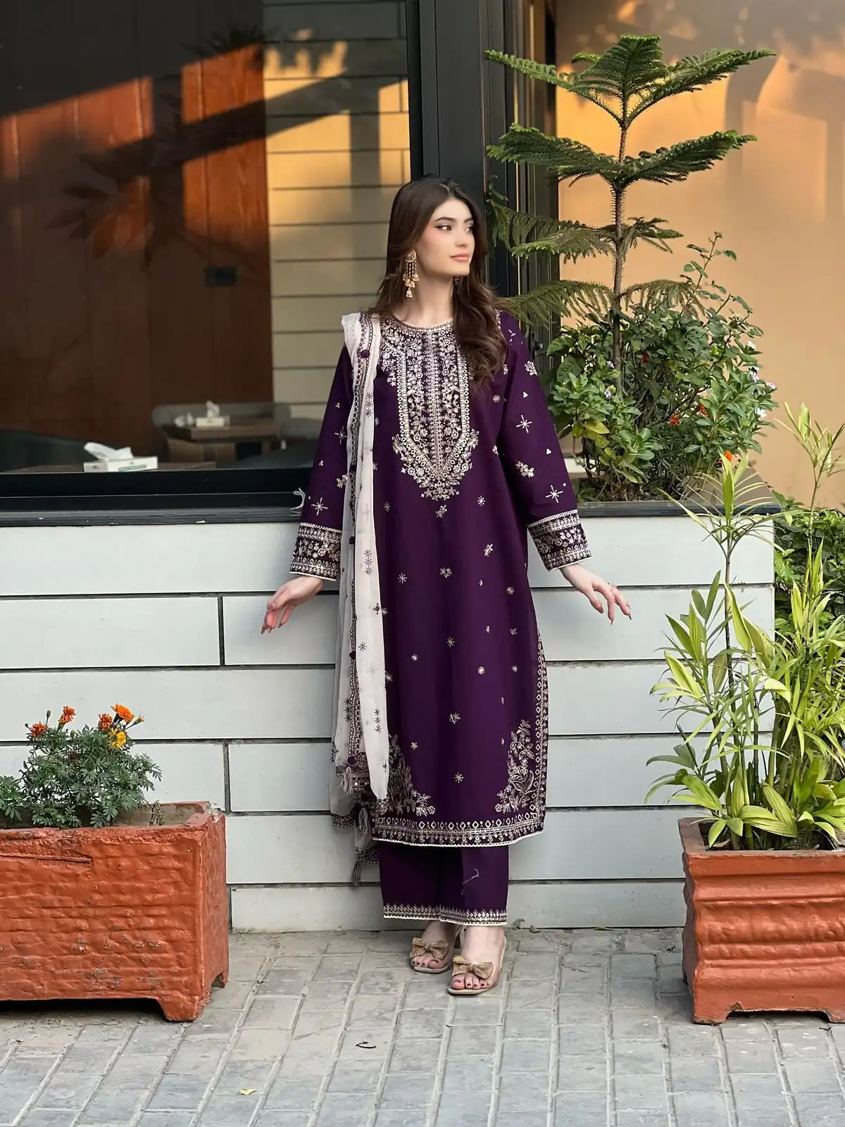 LG 2056 Wine Color Faux Georgette Salwar Suit with Embroidery Work. Get it for ₹2049. Delivery 4-6 Working Days. Shop now. | Jump Suits, Tops & Bottoms, Track Suits, Salwar suit, Casual Suits, Creative suits, Designer Suits, Palazzo Suits, Party Wear Suits, Patiala Suits, Straight Suits, Trendy Wear