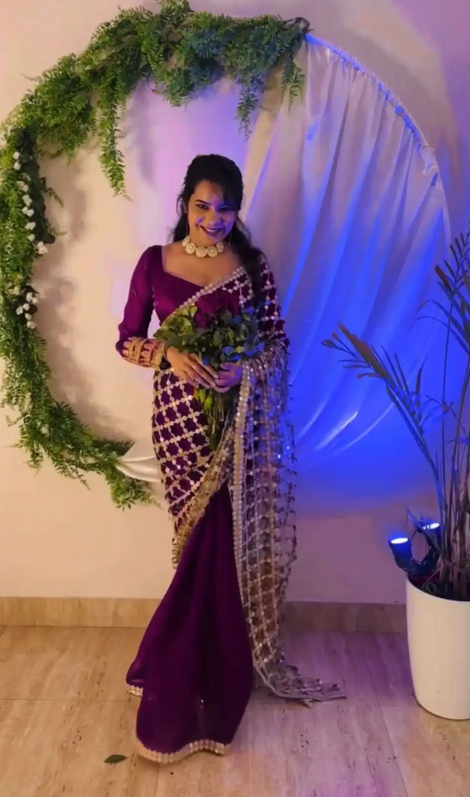 SRK 5322 Wine Fendy Silk Saree with Lace Work & Mirror Work. Wedding, Party, Festive, Events, Festive Deal ₹2499. Delivery 4-6 Working Days. Shop now. | Designer Sarees, Sarees, Bollywood Sarees, Creative Sarees, Embroidered Sarees, Ethnic Saree, Modern Digital sarees, Party Wear Sarees