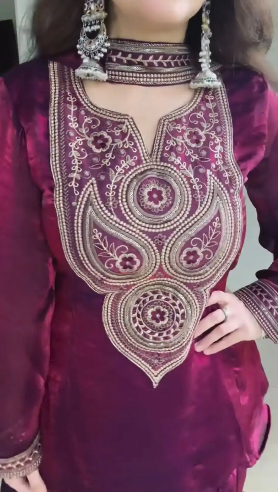 KD 1563 Wine in Wine Fendy Silk Thread Lace Work Salwar Suit . Exclusive Offer ₹1999. Delivery 4-6 Working Days. Shop now. | Jump Suits, Salwar suit, Casual Suits, Creative suits, Designer Suits, Palazzo Suits, Party Wear Suits, Patiala Suits, Straight Suits