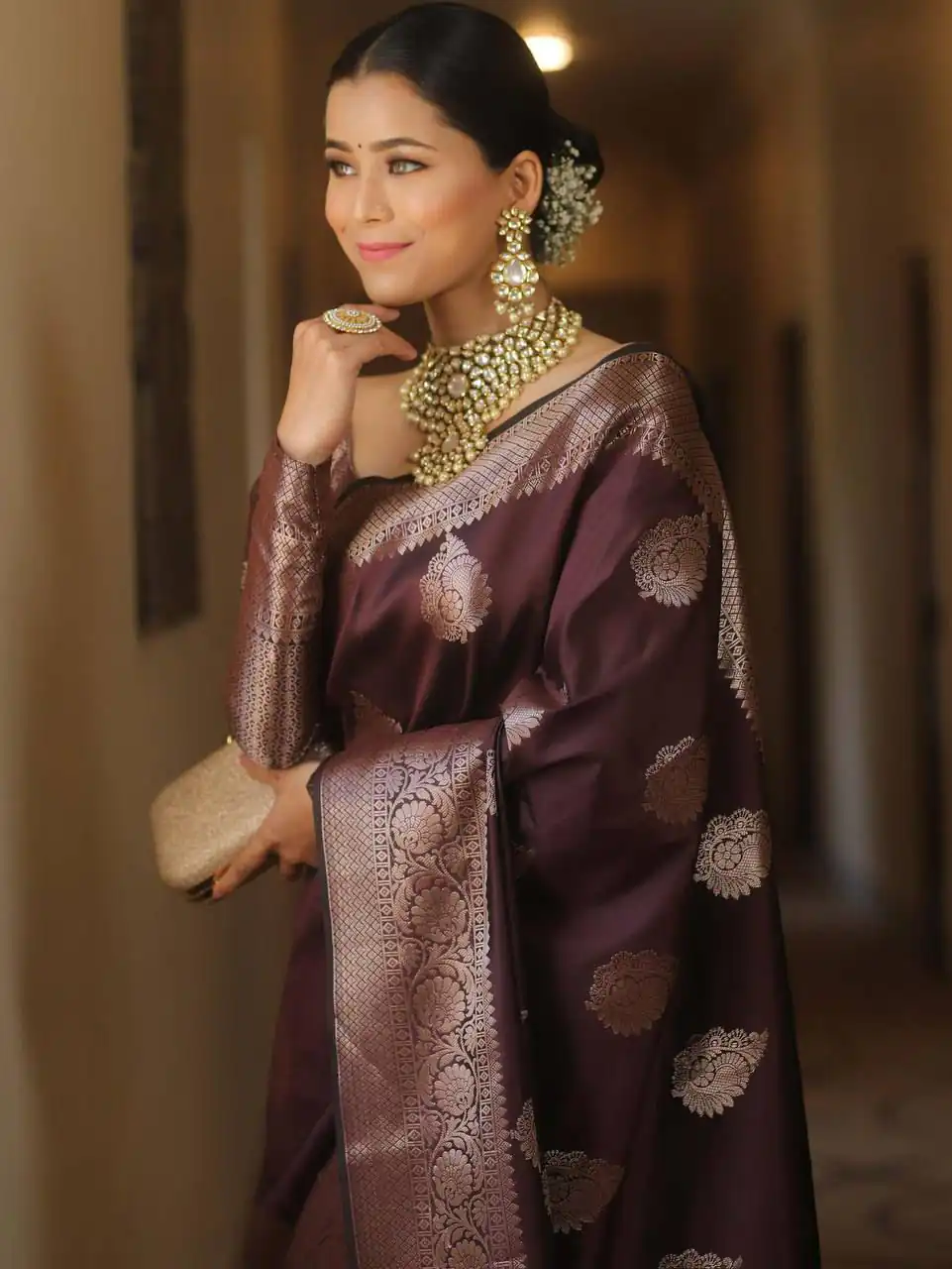 KPR 275 Wine Soft Lichi Silk Saree Perfect for Wedding, Party, Raksha Bandhan, Sangeet, Eid – . Get it for ₹1349. Delivery 4-6 Working Days. | Designer Sarees, Sarees, Bollywood Sarees, Creative Sarees, Embroidered Sarees, Ethnic Saree, Modern Digital sarees, Party Wear Sarees