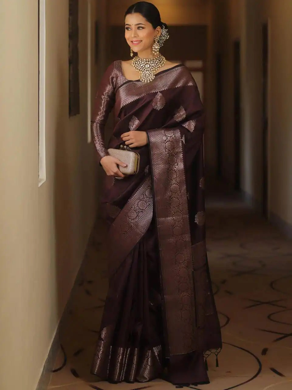 KPR 275 Wine Soft Lichi Silk Saree Perfect for Wedding, Party, Raksha Bandhan, Sangeet, Eid – . Get it for ₹1349. Delivery 4-6 Working Days. | Designer Sarees, Sarees, Bollywood Sarees, Creative Sarees, Embroidered Sarees, Ethnic Saree, Modern Digital sarees, Party Wear Sarees