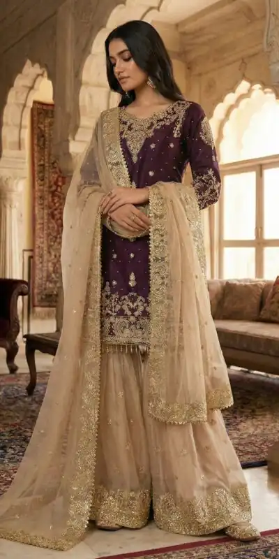 SR 1702 Wine in Zimmy Choo Silk Lace Work & Embroidery Work Salwar Suit . Affordable Price ₹1949. Delivery 4-6 Working Days. Shop now. | Jump Suits, Tops & Bottoms, Track Suits, Salwar suit, Casual Suits, Creative suits, Designer Suits, Palazzo Suits, Party Wear Suits, Patiala Suits, Straight Suits, Trendy Wear