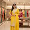 LG 2058 Yellow Chinon Salwar Suit with Embroidery Work. Wedding, Party, Festive, Events, Grab it for ₹2449. Delivery 4-6 Working Days. Shop now. | Jump Suits, Salwar suit, Casual Suits, Creative suits, Designer Suits, Palazzo Suits, Party Wear Suits, Patiala Suits, Straight Suits