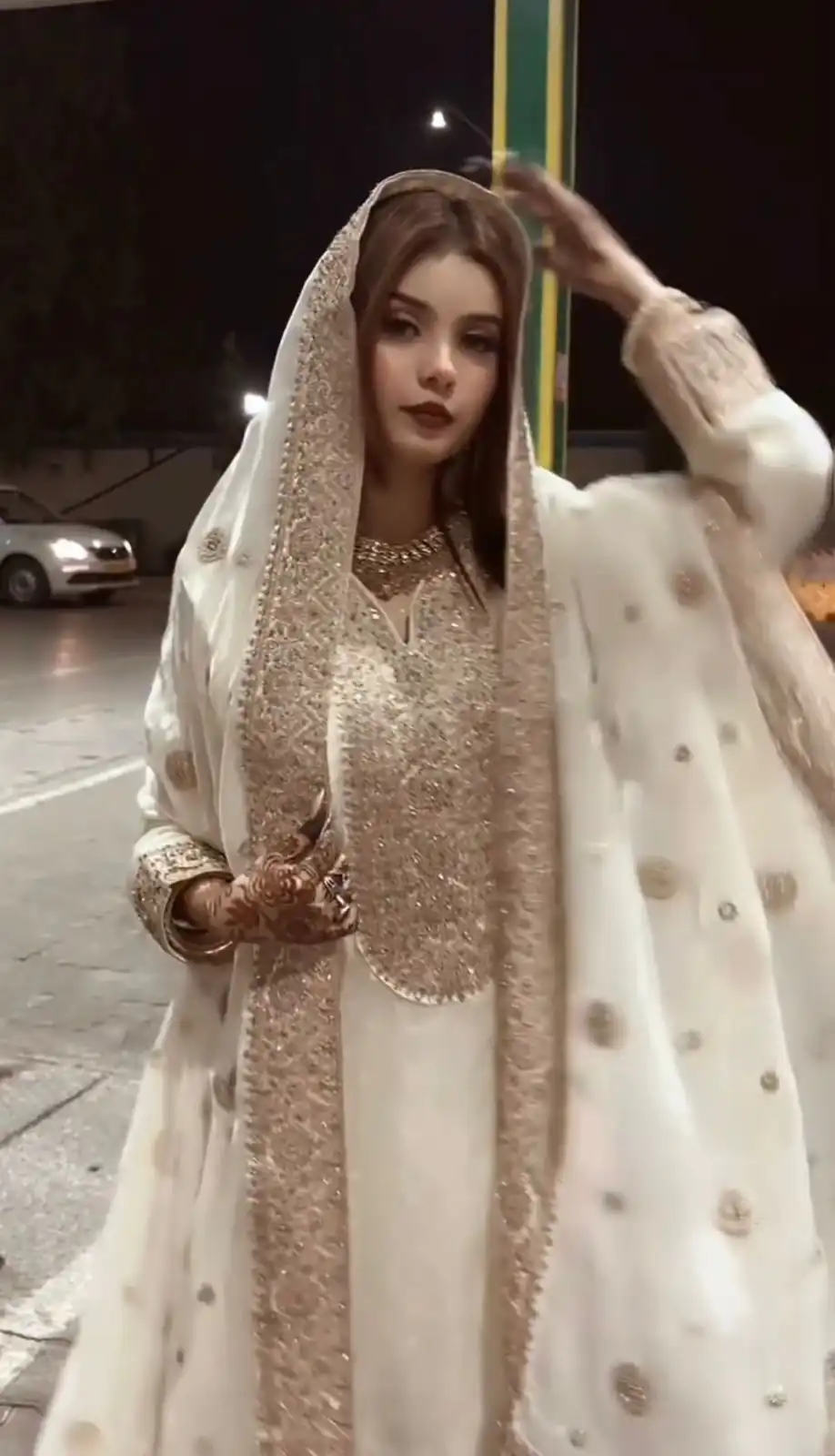 Alluring Off White Fendy Silk Sequence Work Salwar Suit - Image 4