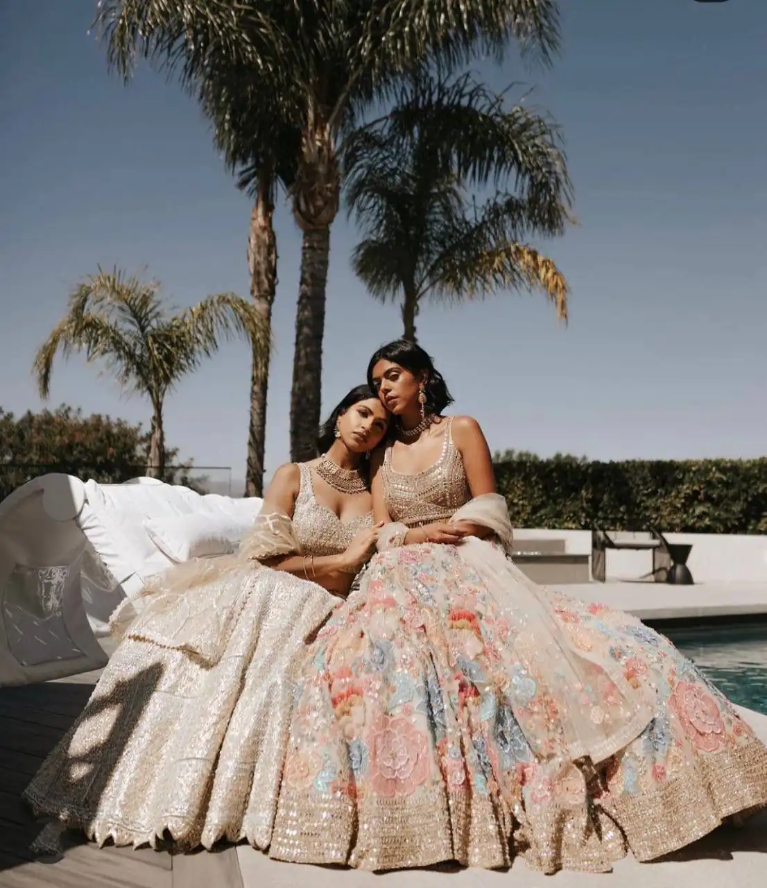 Graceful Cream Georgette Embroidery Work Lehenga Choli - Image 2