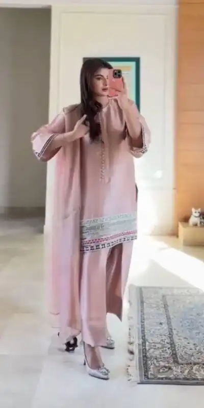 KF 1682 Light Pink Natural Crap Salwar Suit with Embroidery Work. Exclusive Offer ₹1849. Delivery 4-6 Working Days. Shop now. | Jump Suits, Salwar suit, Casual Suits, Creative suits, Designer Suits, Palazzo Suits, Party Wear Suits, Patiala Suits, Straight Suits