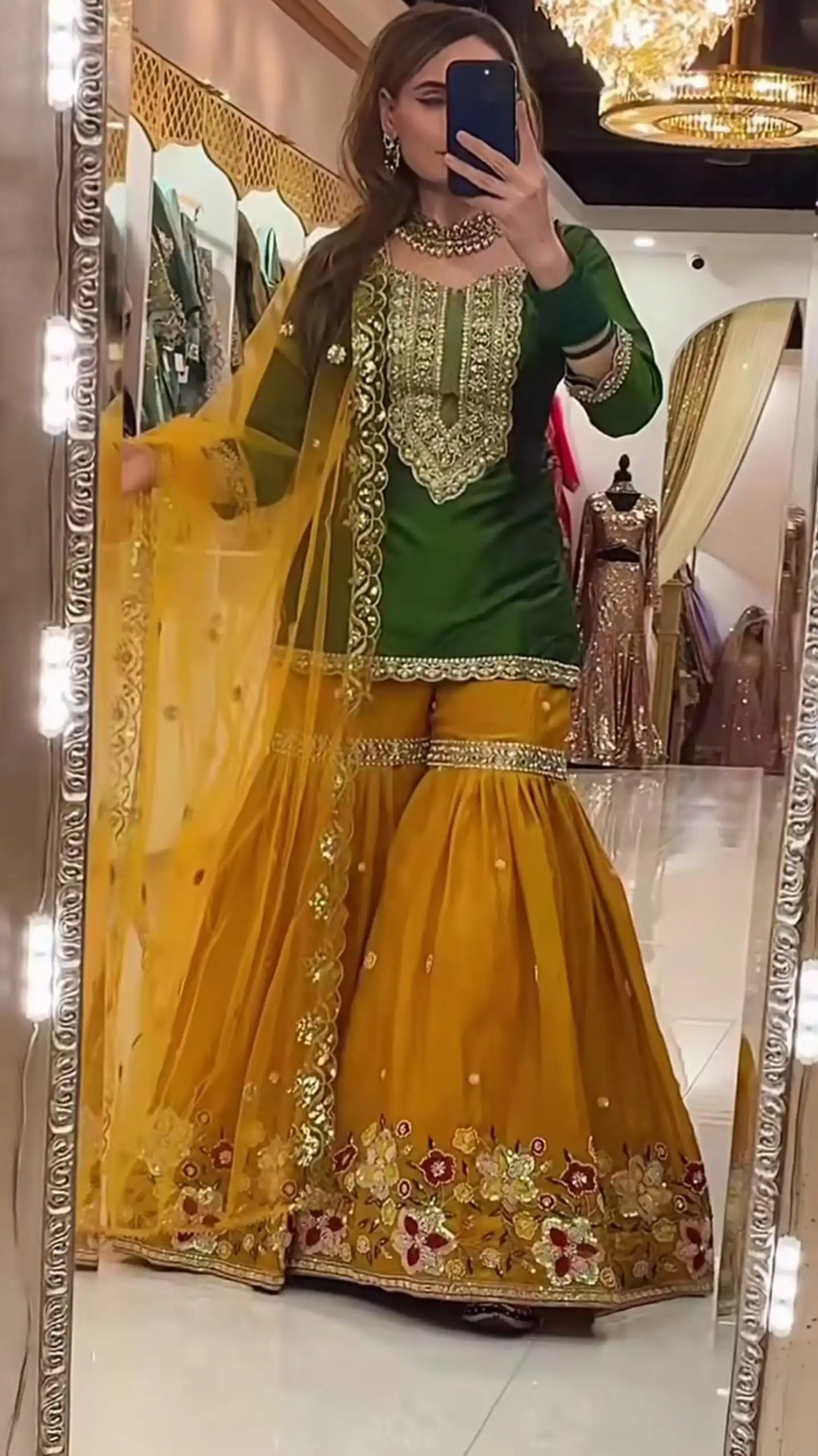 NF 1272 Green Faux Georgette Gown Perfect for Wedding, Party, Makar Sankranti, Karwa Chauth, Ethnic Day – . Now at just ₹2449. Delivery 4-6 Working D | Jump Suits, Salwar suit, Casual Suits, Creative suits, Designer Suits, Palazzo Suits, Party Wear Suits, Patiala Suits, Straight Suits