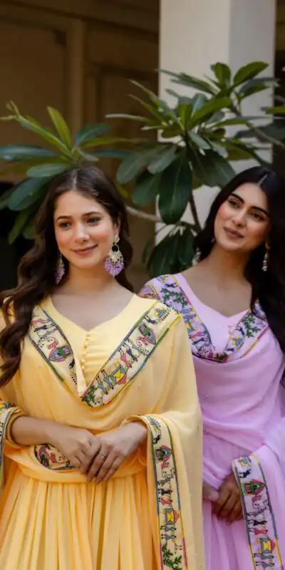 RR 41 Pink Faux Georgette Gown Perfect for Wedding, Party, Makar Sankranti, Karwa Chauth, Ethnic Day – . Now at just ₹2599. Delivery 4-6 Working D | Gowns, Bollywood Gowns, Creative Gowns, Designer Gowns, Embroidered Gowns, Party Wear Gowns