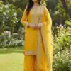 JF 040 Yellow Fendy Silk Salwar Suitwith Embroidery Work & Lace Work. Now at just ₹2049. Delivery 4-6 Working Days. Shop now. | Jump Suits, Salwar suit, Casual Suits, Creative suits, Designer Suits, Palazzo Suits, Party Wear Suits, Patiala Suits, Straight Suits