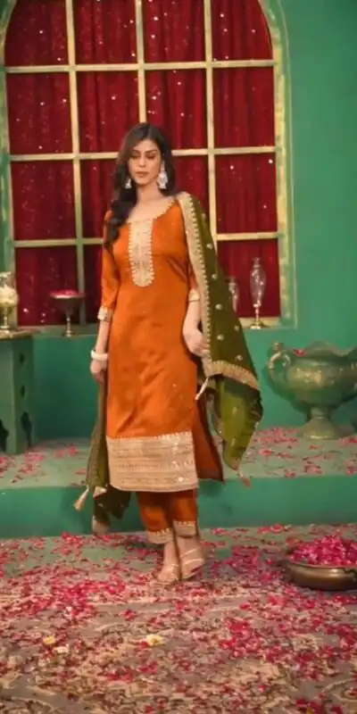DC 96 Orange Color Chinon Silk Salwar Suit with Embroidery Work. Online Get it for ₹2149. Delivery 4-6 Working Days. Shop now. | Jump Suits, Salwar suit, Casual Suits, Creative suits, Designer Suits, Palazzo Suits, Party Wear Suits, Patiala Suits, Straight Suits