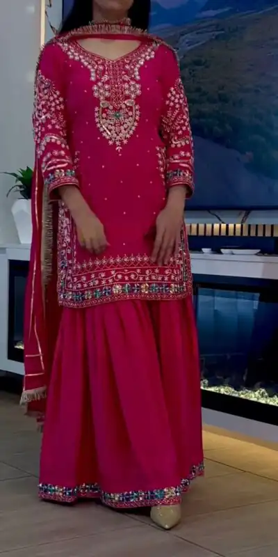 MF 457 Pink Color Chinon Silk Salwar Suit with Embroidery Work. Online Get it for ₹2149. Delivery 4-6 Working Days. Shop now. | Jump Suits, Salwar suit, Casual Suits, Creative suits, Designer Suits, Palazzo Suits, Party Wear Suits, Patiala Suits, Straight Suits