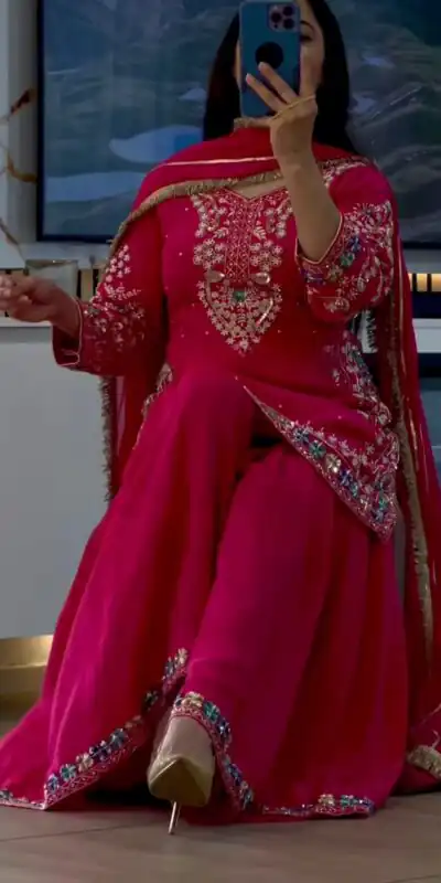MF 457 Pink Color Chinon Silk Salwar Suit with Embroidery Work. Online Get it for ₹2149. Delivery 4-6 Working Days. Shop now. | Jump Suits, Salwar suit, Casual Suits, Creative suits, Designer Suits, Palazzo Suits, Party Wear Suits, Patiala Suits, Straight Suits