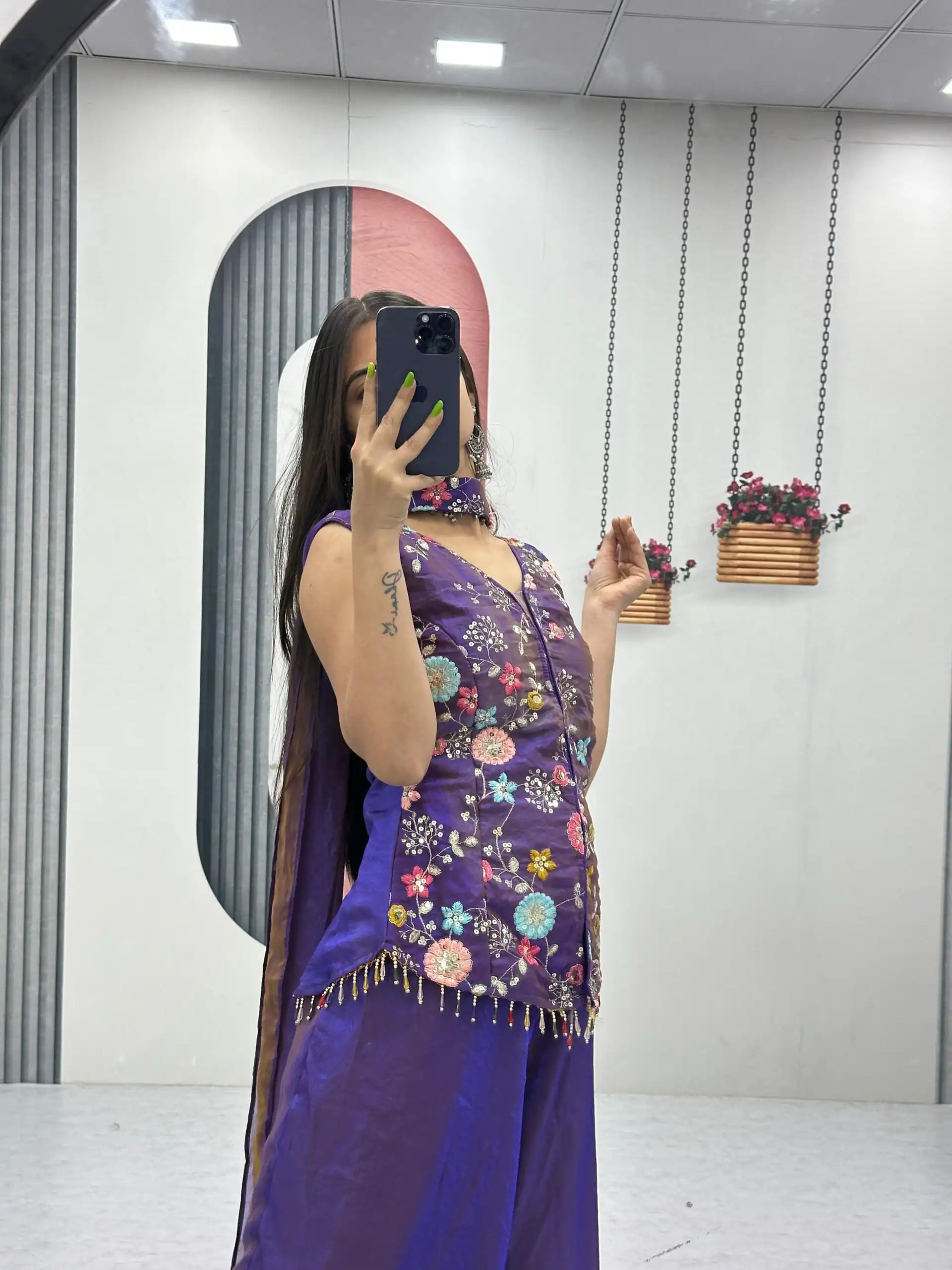 PC 551 Purple Tissue Simmer Salwar Suit with Embroidery Work. Affordable Price ₹2549. Delivery 4-6 Working Days. Shop now. | Jump Suits, Salwar suit, Casual Suits, Creative suits, Designer Suits, Palazzo Suits, Party Wear Suits, Patiala Suits, Straight Suits