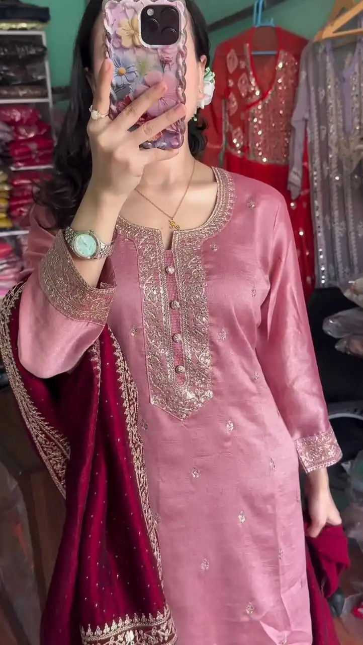 DC G76 Baby Pink Color Chinon Salwar Suit with Lace Work & Embroidery Work. Get it for ₹1949. Delivery 4-6 Working Days. Shop now. | Jump Suits, Tops & Bottoms, Track Suits, Salwar suit, Casual Suits, Creative suits, Designer Suits, Palazzo Suits, Party Wear Suits, Patiala Suits, Straight Suits, Trendy Wear