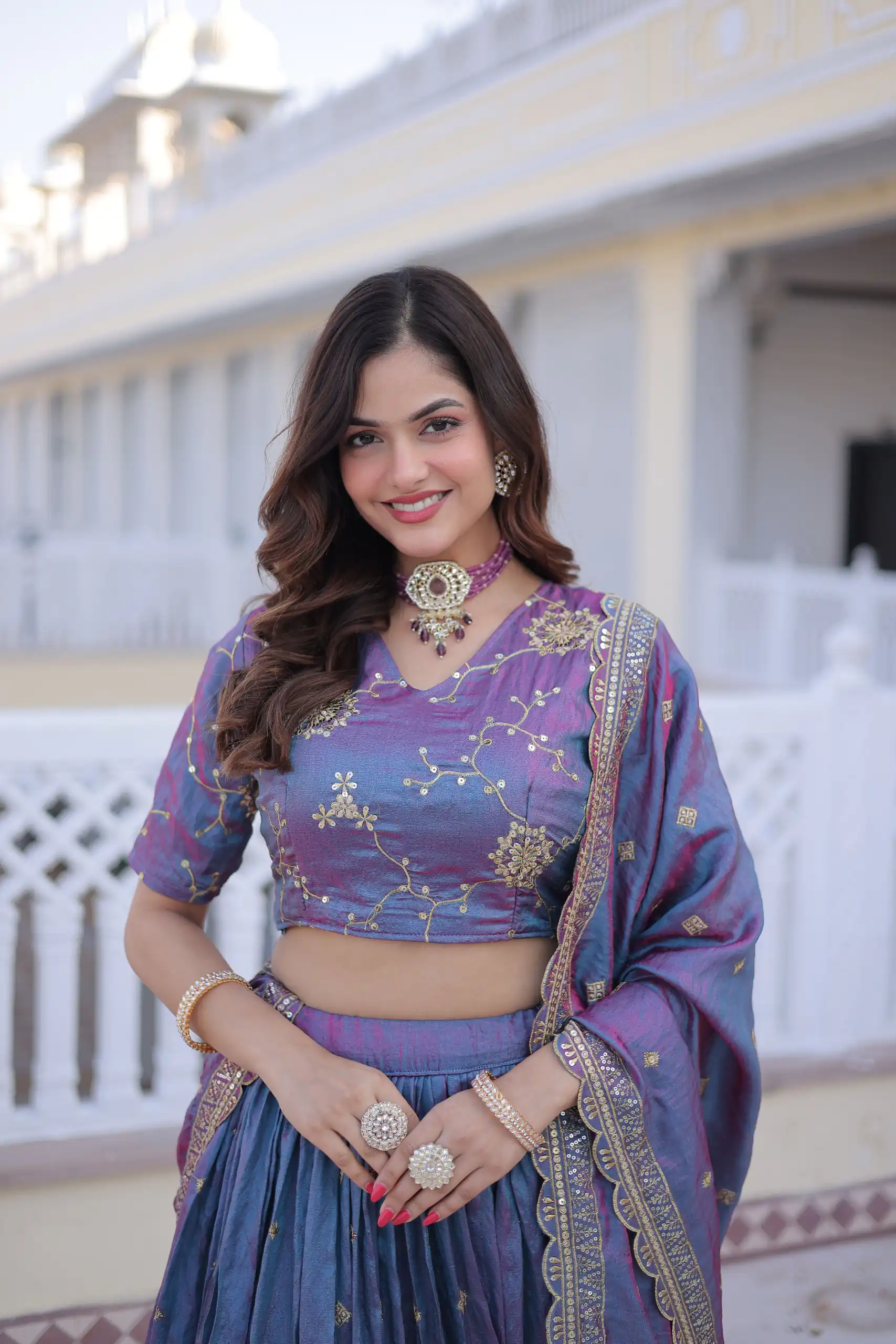 KA 5066 Blue Ysl Silk Lehenga Choli Perfect for Wedding, Party, Lohri, Pongal, Engagement – . Now at just ₹2649. Delivery 4-6 Working Days. Shop now. | Lehenga, Bollywood Lehenga, Creative Lehenga, Designer Lehenga, Embroidered Lehenga, Party Wear Lehenga