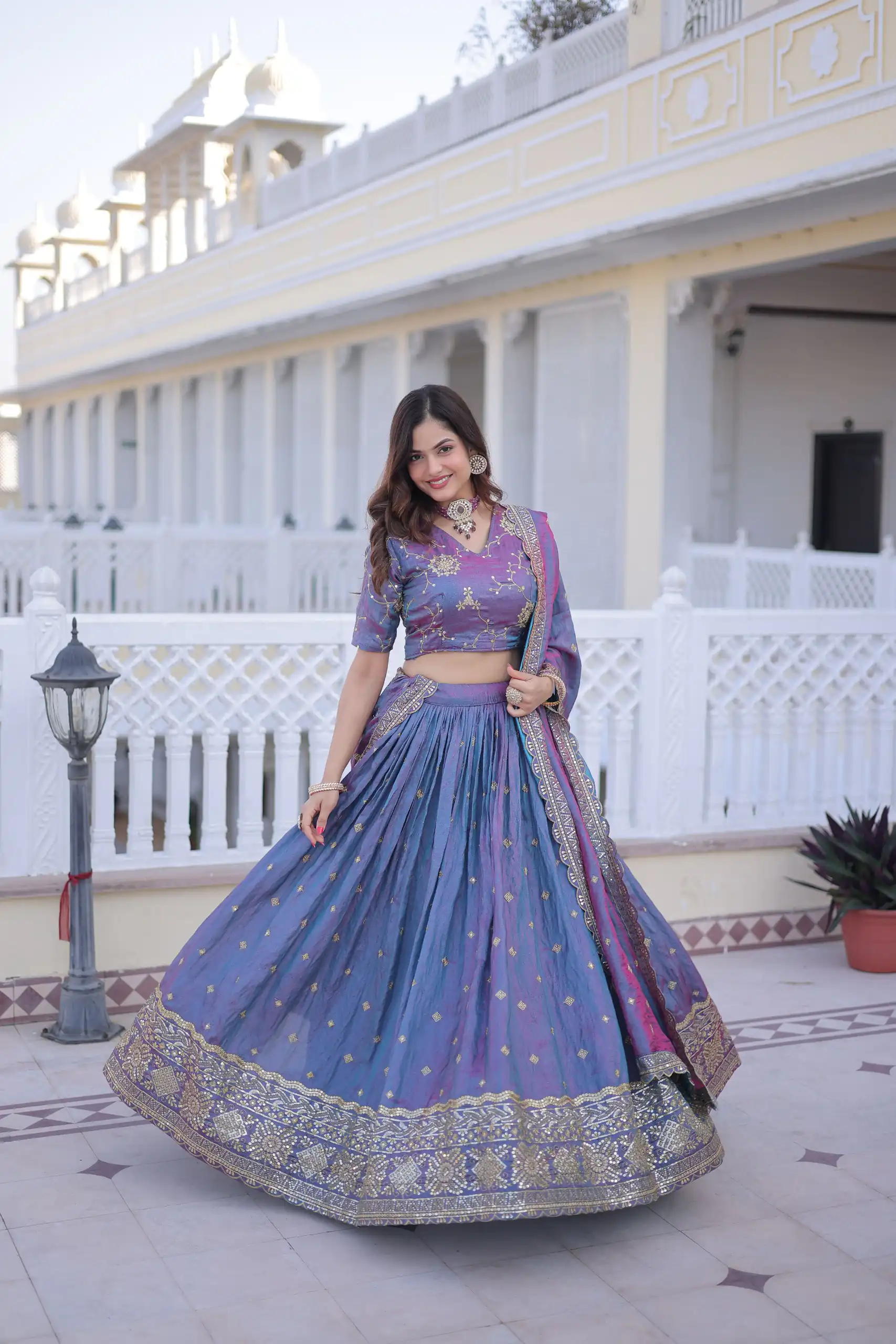 KA 5066 Blue Ysl Silk Lehenga Choli Perfect for Wedding, Party, Lohri, Pongal, Engagement – . Now at just ₹2649. Delivery 4-6 Working Days. Shop now. | Lehenga, Bollywood Lehenga, Creative Lehenga, Designer Lehenga, Embroidered Lehenga, Party Wear Lehenga