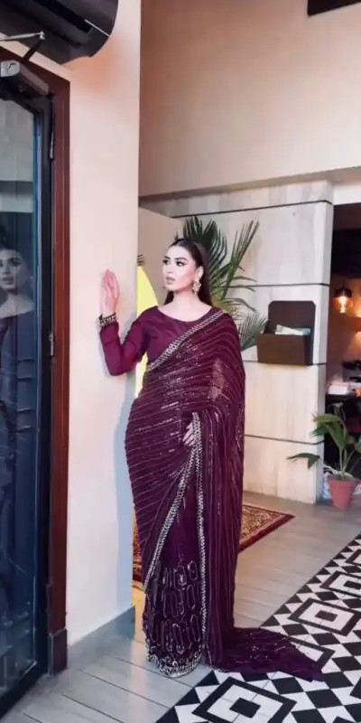 FB L342 Wine Color Kasturi Silk Georgette Saree with Zari Work. Online Best Price ₹2649. Delivery 4-6 Working Days. Shop now. | Designer Sarees, Modern Digital sarees, Sarees, Bollywood Sarees, Creative Sarees, Embroidered Sarees, Ethnic Saree, Party Wear Sarees