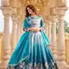 Ram 159 Blue Gold Crush Lehenga Choli Perfect for Wedding, Party, Ethnic Day, Karwa Chauth, Sangeet – . Special Price ₹2649. Delivery 4-6 Working Days. | Lehenga, Bollywood Lehenga, Creative Lehenga, Designer Lehenga, Embroidered Lehenga, Party Wear Lehenga