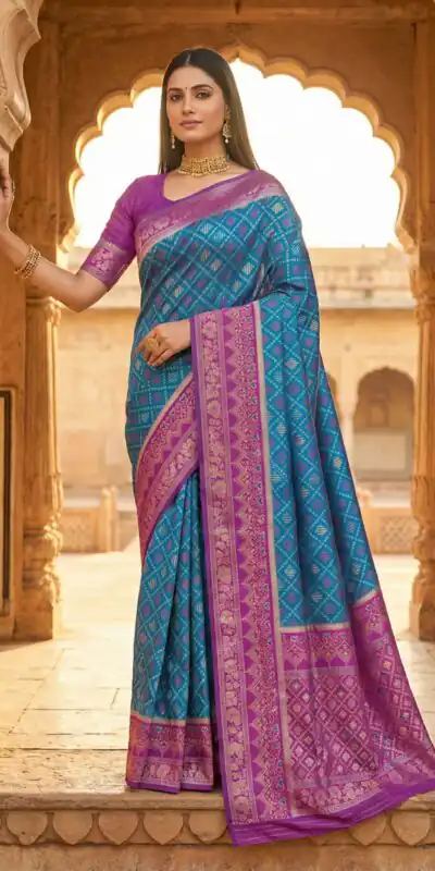 MB 6088 Blue Color Lace Work & Zari Work Sareein Pochampalli Silk. Best Price ₹2049. Delivery 4-6 Working Days. Shop now. | Designer Sarees, Sarees, Bollywood Sarees, Creative Sarees, Embroidered Sarees, Ethnic Saree, Modern Digital sarees, Party Wear Sarees