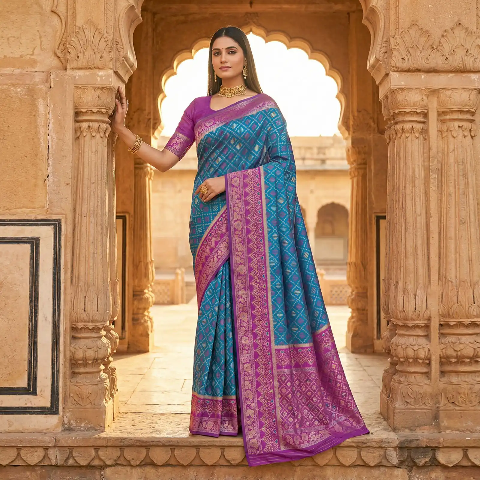 MB 6088 Blue Color Lace Work & Zari Work Sareein Pochampalli Silk. Best Price ₹2049. Delivery 4-6 Working Days. Shop now. | Designer Sarees, Sarees, Bollywood Sarees, Creative Sarees, Embroidered Sarees, Ethnic Saree, Modern Digital sarees, Party Wear Sarees
