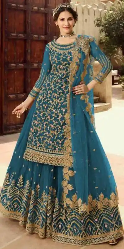 DS 15030 Blue Soft Net Salwar Suit Perfect for Wedding, Party, Baisakhi, Makar Sankranti, Pongal – . Special Price ₹2649. Delivery 4-6 Working | Jump Suits, Salwar suit, Casual Suits, Creative suits, Designer Suits, Palazzo Suits, Party Wear Suits, Patiala Suits, Straight Suits