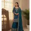 Blue Zimmy Choo Embroidery Work Salwar Suit