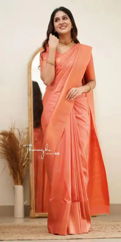 KP 6015 Peach Soft Lichi Silk Saree with Lace Border & Lace Work. Special Price ₹1349. Delivery 4-6 Working Days. Shop now. | Designer Sarees, Sarees, Bollywood Sarees, Creative Sarees, Embroidered Sarees, Ethnic Saree, Modern Digital sarees, Party Wear Sarees