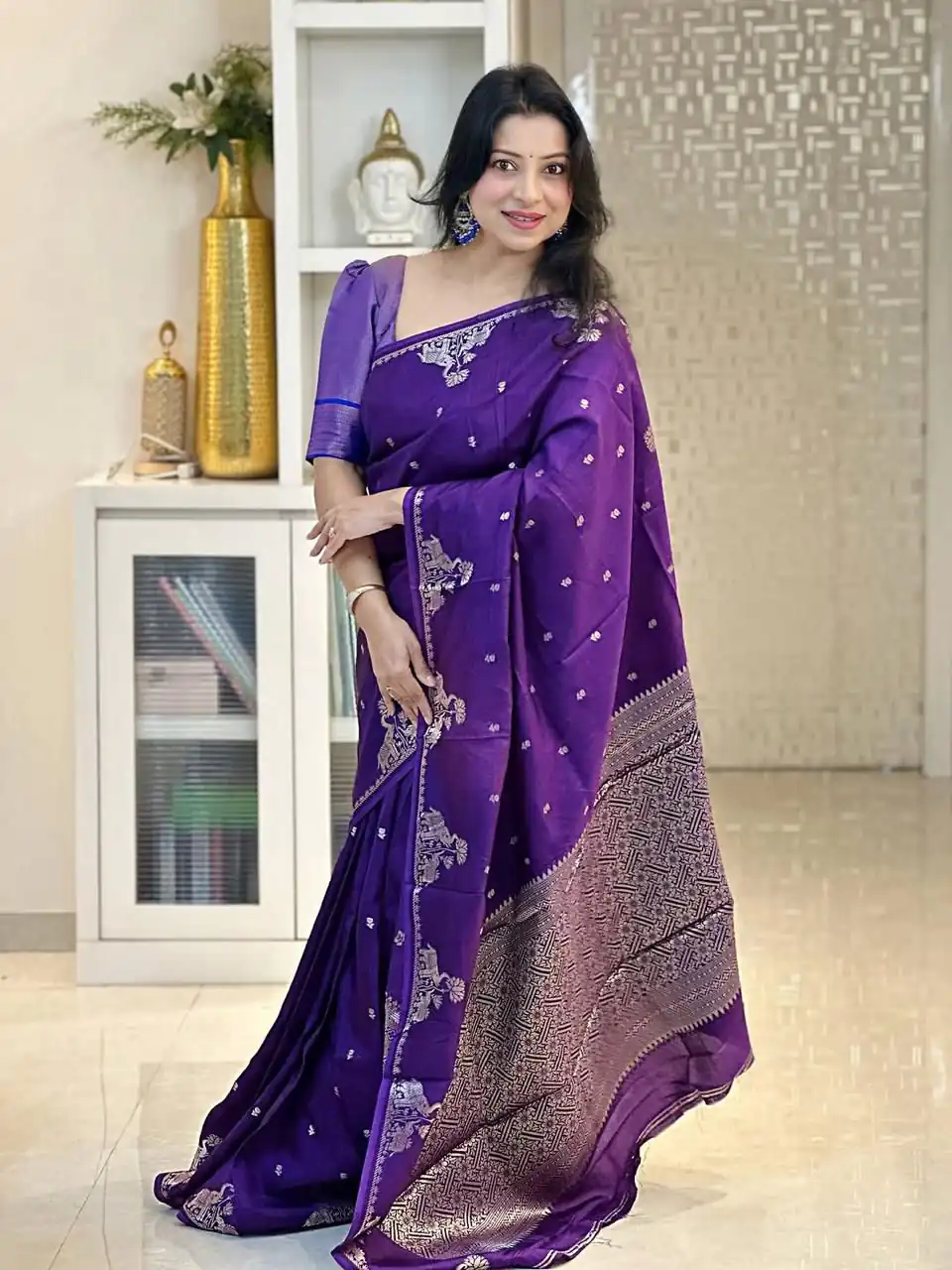 KP 6085 Purple Pink Lichi Silk Saree with Lace Border & Lace Work. Special Price ₹1449. Delivery 4-6 Working Days. Shop now. | Designer Sarees, Modern Digital sarees, Sarees, Bollywood Sarees, Creative Sarees, Embroidered Sarees, Ethnic Saree, Party Wear Sarees
