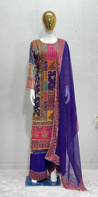ST 113 Purple Georgette Salwar Suit Perfect for Wedding, Party, Lohri, Pooja, Cultural Events – . Get it for ₹1899. Delivery 4-6 Working Days. Shop n | Jump Suits, Salwar suit, Casual Suits, Creative suits, Designer Suits, Palazzo Suits, Party Wear Suits, Patiala Suits, Straight Suits