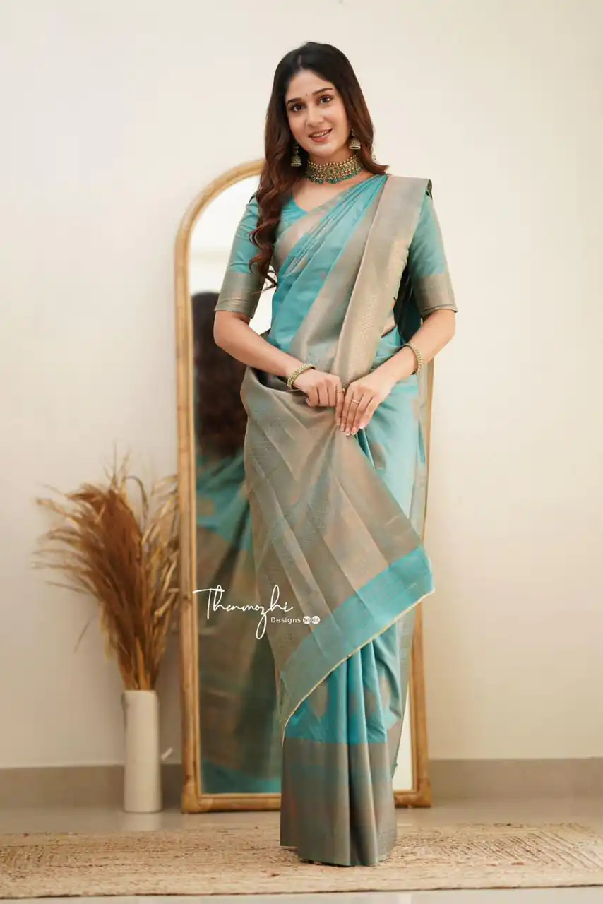 KP 6015 Sky Blue Soft Lichi Silk Saree with Lace Border & Lace Work. Special Price ₹1349. Delivery 4-6 Working Days. Shop now. | Designer Sarees, Sarees, Bollywood Sarees, Creative Sarees, Embroidered Sarees, Ethnic Saree, Modern Digital sarees, Party Wear Sarees