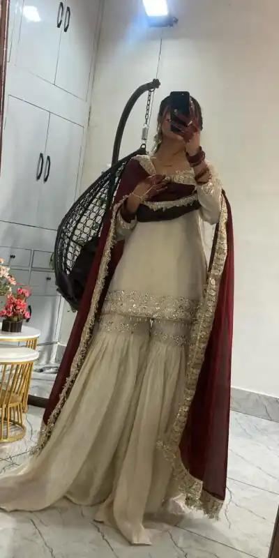 LG 2052 Cream with Lace Work & Embroidery Work Chinon Salwar Suit . Best Price ₹2049. Delivery 4-6 Working Days. Shop now. | Jump Suits, Salwar suit, Casual Suits, Creative suits, Designer Suits, Palazzo Suits, Party Wear Suits, Patiala Suits, Straight Suits