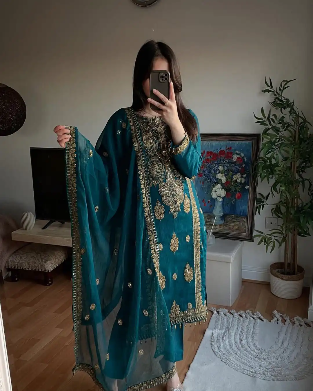 MD 3042 Teal Chinon Silk Salwar Suit with Embroidery Work & Lace Work. Affordable Price ₹2049. Delivery 4-6 Working Days. Shop now. | Jump Suits, Salwar suit, Casual Suits, Creative suits, Designer Suits, Palazzo Suits, Party Wear Suits, Patiala Suits, Straight Suits