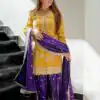 ZS 7001 Yellow Chinon Silk Salwar Suit with Embroidery Work & Lace Work. Affordable Price ₹2499. Delivery 4-6 Working Days. Shop now. | Jump Suits, Salwar suit, Casual Suits, Creative suits, Designer Suits, Palazzo Suits, Party Wear Suits, Patiala Suits, Straight Suits