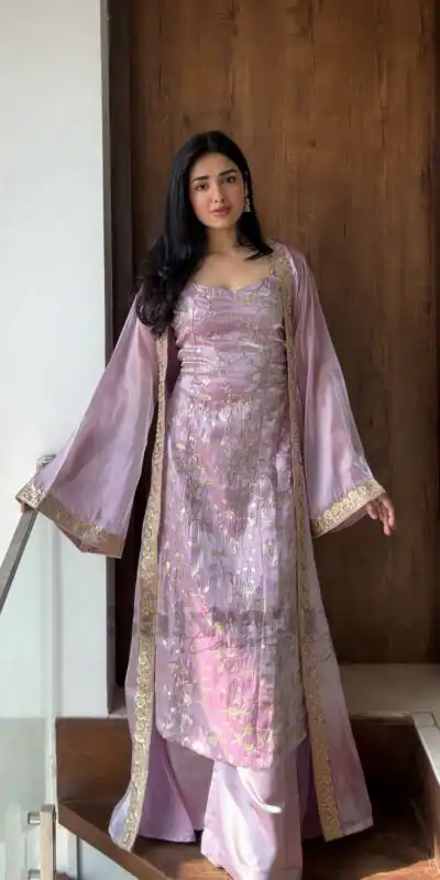 ST 1166 Lavender Zimmy Silk Salwar Suit Perfect for Wedding, Party, Karwa Chauth, Haldi, Eid – . Special Price ₹2149. Delivery 4-6 Working Days. Shop no | Jump Suits, Salwar suit, Casual Suits, Creative suits, Designer Suits, Palazzo Suits, Party Wear Suits, Patiala Suits, Straight Suits