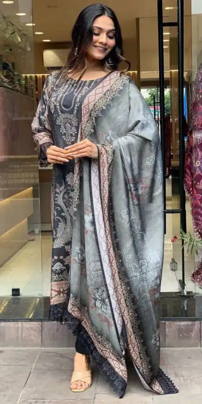 DC G23 Black in Maslin Digital Print Salwar Suit . Wedding, Party, Festive, Events, Introductory Price ₹1749. Delivery 4-6 Working Days. Shop now. | Jump Suits, Salwar suit, Casual Suits, Creative suits, Designer Suits, Palazzo Suits, Party Wear Suits, Patiala Suits, Straight Suits