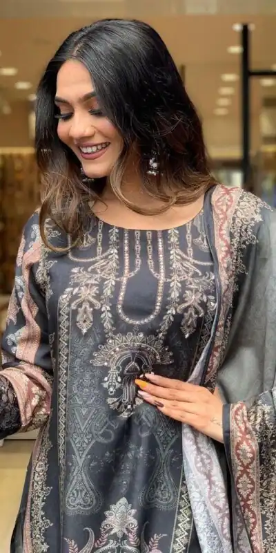 DC G23 Black in Maslin Digital Print Salwar Suit . Wedding, Party, Festive, Events, Introductory Price ₹1749. Delivery 4-6 Working Days. Shop now. | Jump Suits, Salwar suit, Casual Suits, Creative suits, Designer Suits, Palazzo Suits, Party Wear Suits, Patiala Suits, Straight Suits