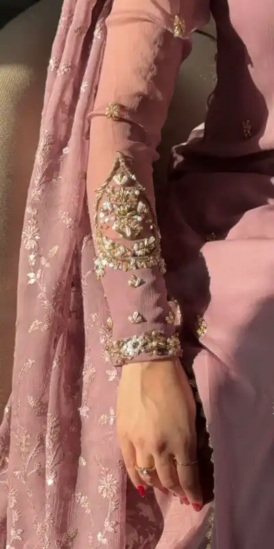 SRK 5328 Onion Color Dual Tone Star Georgette Salwar Suit with Embroidery Work. Affordable Price ₹1949. Delivery 4-6 Working Days. Shop now. | Jump Suits, Salwar suit, Casual Suits, Creative suits, Designer Suits, Palazzo Suits, Party Wear Suits, Patiala Suits, Straight Suits