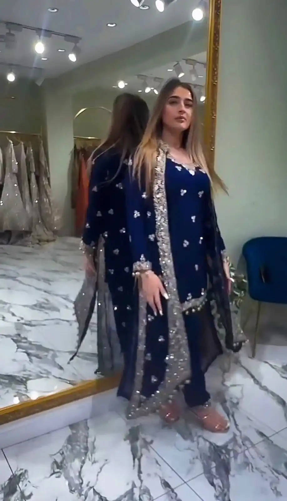 ST 1151 Navy Blue Color Dual Tone Star Georgette Salwar Suit with Embroidery Work. Affordable Price ₹2049. Delivery 4-6 Working Days. Shop now. | Jump Suits, Salwar suit, Casual Suits, Creative suits, Designer Suits, Palazzo Suits, Party Wear Suits, Patiala Suits, Straight Suits