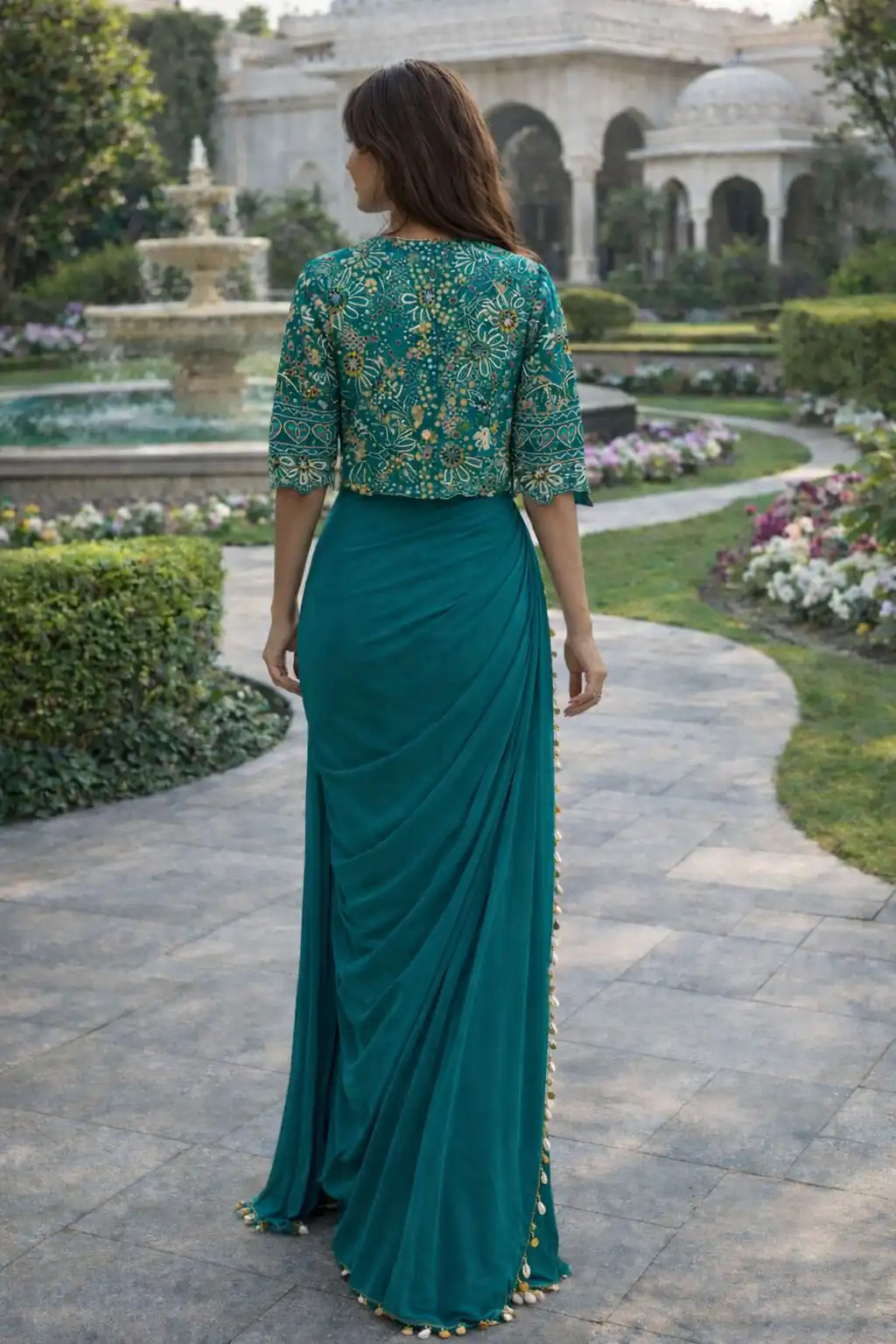 BB 59 Firozi Crep Silk Saree. Perfect for Wedding, Party, Pongal, Reception, Housewarming – Introductory Price ₹2399. Delivery 4-6 Working | Designer Sarees, Sarees, Bollywood Sarees, Creative Sarees, Embroidered Sarees, Ethnic Saree, Modern Digital sarees, Party Wear Sarees