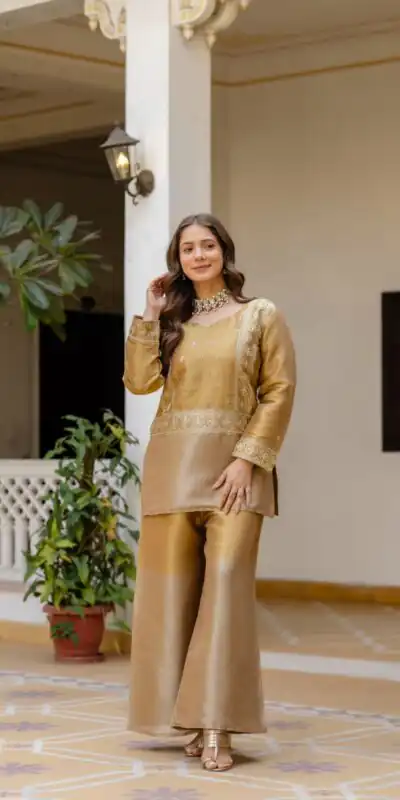 RR 42 Mustered Banarasi Viscous Salwar Suit with Embroidery Work & Bead Work. Exclusive Offer ₹2549. Delivery 4-6 Working Days. Shop now. | Jump Suits, Salwar suit, Casual Suits, Creative suits, Designer Suits, Palazzo Suits, Party Wear Suits, Patiala Suits, Straight Suits