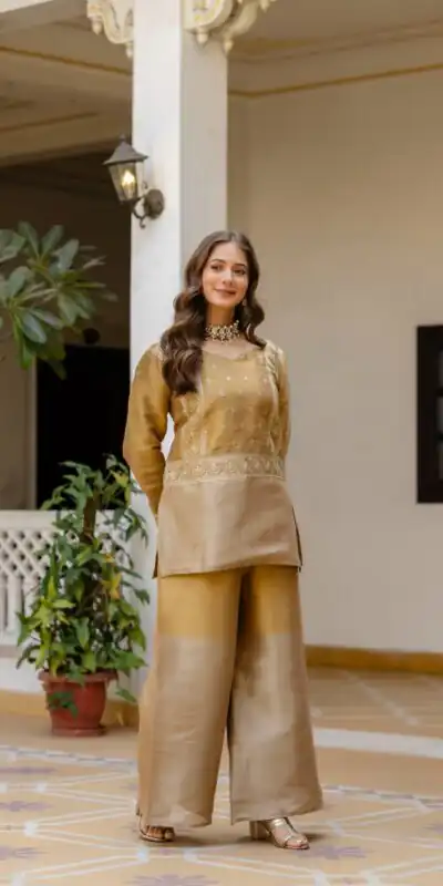 RR 42 Mustered Banarasi Viscous Salwar Suit with Embroidery Work & Bead Work. Exclusive Offer ₹2549. Delivery 4-6 Working Days. Shop now. | Jump Suits, Salwar suit, Casual Suits, Creative suits, Designer Suits, Palazzo Suits, Party Wear Suits, Patiala Suits, Straight Suits