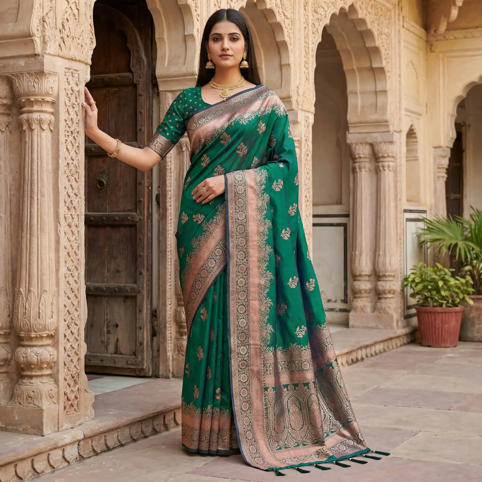 MB 39 Green Color Banarasi Saree with Zari Work & Lace Work. Introductory Price ₹1899. Delivery 4-6 Working Days. Shop now. | Designer Sarees, Sarees, Bollywood Sarees, Creative Sarees, Embroidered Sarees, Ethnic Saree, Modern Digital sarees, Party Wear Sarees