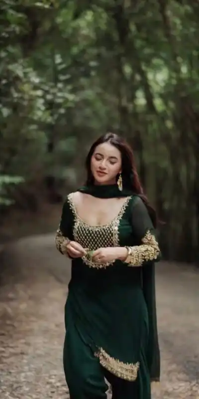 RTC 5978 Green Color Georgette Salwar Suit with Embroidery Work. Introductory Price âš1949. Delivery 4-6 Working Days. Shop now. | Jump Suits, Salwar suit, Casual Suits, Creative suits, Designer Suits, Palazzo Suits, Party Wear Suits, Patiala Suits, Straight Suits