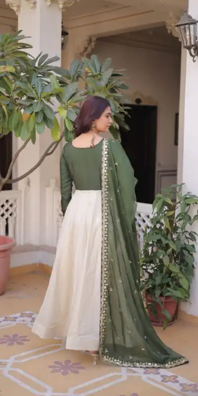 KA 1231 Green in Glass Roman Sequins Work & Embroidery Work Gown . Affordable Price ₹2399. Delivery 4-6 Working Days. Shop now. | Gowns, Bollywood Gowns, Creative Gowns, Designer Gowns, Embroidered Gowns, Party Wear Gowns