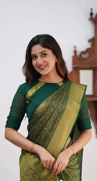 KPR 168 Green in Soft Lichi Silk Lace Border & Lace Work Saree . Available at ₹1299 only. Delivery 4-6 Working Days. Shop now. | Designer Sarees, Sarees, Bollywood Sarees, Creative Sarees, Embroidered Sarees, Ethnic Saree, Modern Digital sarees, Party Wear Sarees